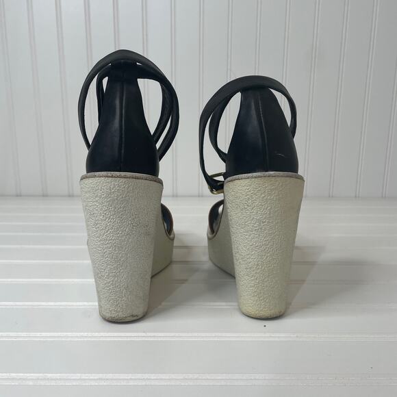 Pierre Hardy Women’s Open Toe Platform Wedges Ankle Strap Sandals Size 8 - Picture 4 of 5